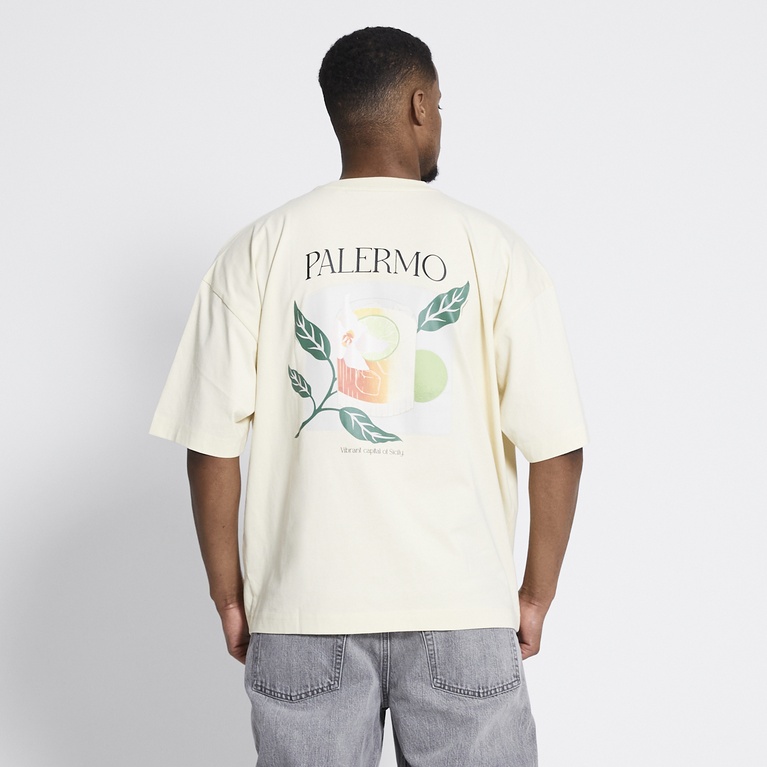 Printed tee "Abbot" Yellow